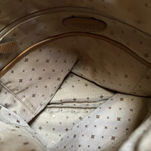 Fossil leather crossbody purse - Picture 3 of 3